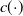 c left parenthesis dot right parenthesis