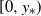 left bracket 0 comma y Subscript asterisk Baseline right parenthesis