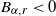 upper B Subscript alpha comma r Baseline less than 0