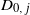 upper D Subscript 0 comma j