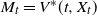 upper M Subscript t Baseline equals upper V Superscript asterisk Baseline left parenthesis t comma upper X Subscript t Baseline right parenthesis