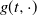 g left parenthesis t comma dot right parenthesis