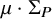 mu dot normal upper Sigma Subscript upper P