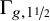 normal upper Gamma Subscript g comma 1 one half