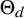 normal upper Theta Subscript d
