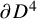 partial differential upper D Superscript 4