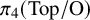 pi 4 left parenthesis upper T o p divided by normal upper O right parenthesis