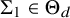 normal upper Sigma 1 element of normal upper Theta Subscript d