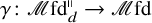 gamma colon script upper M fd Subscript d Superscript parallel to Baseline right arrow script upper M fd