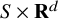 upper S times bold upper R Superscript d