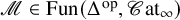 script upper M element of upper F u n left parenthesis normal upper Delta Superscript op Baseline comma script upper C at Subscript infinity Baseline right parenthesis