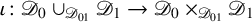 iota colon script upper D 0 union Subscript script upper D 01 Baseline script upper D 1 right arrow script upper D 0 times Subscript script upper D 01 Baseline script upper D 1