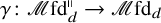 gamma colon script upper M fd Subscript d Superscript parallel to Baseline right arrow script upper M fd Subscript d Baseline