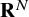 bold upper R Superscript upper N