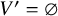 upper V prime equals empty set