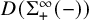 upper D left parenthesis normal upper Sigma Subscript plus Superscript infinity Baseline left parenthesis minus right parenthesis right parenthesis
