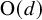normal upper O left parenthesis d right parenthesis