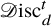 script upper D isc Subscript d Superscript t