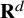 bold upper R Superscript d