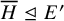upper H overbar normal subgroup of or equal to upper E prime