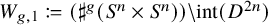upper W Subscript g comma 1 Baseline colon equals left parenthesis normal sharp Superscript g Baseline left parenthesis upper S Superscript n Baseline times upper S Superscript n Baseline right parenthesis right parenthesis minus int left parenthesis upper D Superscript 2 n Baseline right parenthesis