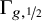normal upper Gamma Subscript g comma one half