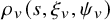 rho Subscript v Baseline left parenthesis s comma xi Subscript v Baseline comma psi Subscript v Baseline right parenthesis