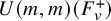 upper U left parenthesis m comma m right parenthesis left parenthesis upper F Subscript v Superscript plus Baseline right parenthesis