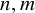 n comma m