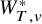 upper W Subscript upper T comma v Superscript asterisk