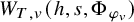 upper W Subscript upper T comma v Baseline left parenthesis h comma s comma normal upper Phi Subscript phi Sub Subscript v Subscript Baseline right parenthesis