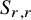 upper S Subscript r comma r