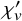 chi prime Subscript v