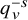 q Subscript v Superscript negative s