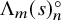 normal upper Lamda Subscript m Baseline left parenthesis s right parenthesis Subscript n Superscript ring