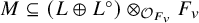 upper M subset of or equal to left parenthesis upper L circled plus upper L Superscript ring Baseline right parenthesis circled times Subscript script upper O Sub Subscript upper F Sub Sub Subscript v Baseline upper F Subscript v