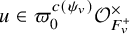 u element of pi 0 Superscript c left parenthesis psi Super Subscript v Superscript right parenthesis Baseline script upper O Subscript upper F Sub Subscript v Sub Superscript plus Superscript times