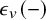 epsilon Subscript v Baseline left parenthesis minus right parenthesis