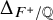 normal upper Delta Subscript upper F Sub Superscript plus Subscript divided by double struck upper Q