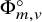 normal upper Phi Subscript m comma v Superscript ring