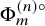 normal upper Phi Subscript m Superscript left parenthesis n right parenthesis ring