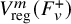 upper V Subscript reg Superscript m Baseline left parenthesis upper F Subscript v Superscript plus Baseline right parenthesis