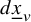 d x underbar Subscript v
