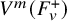 upper V Superscript m Baseline left parenthesis upper F Subscript v Superscript plus Baseline right parenthesis