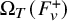 normal upper Omega Subscript upper T Baseline left parenthesis upper F Subscript v Superscript plus Baseline right parenthesis