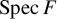 upper S p e c upper F