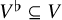 upper V Superscript normal flat Baseline subset of or equal to upper V