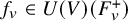 f Subscript v Baseline element of upper U left parenthesis upper V right parenthesis left parenthesis upper F Subscript v Superscript plus Baseline right parenthesis