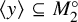 left angle bracket y right angle bracket subset of or equal to upper M 2 Superscript ring
