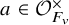 a element of script upper O Subscript upper F Sub Subscript v Superscript times